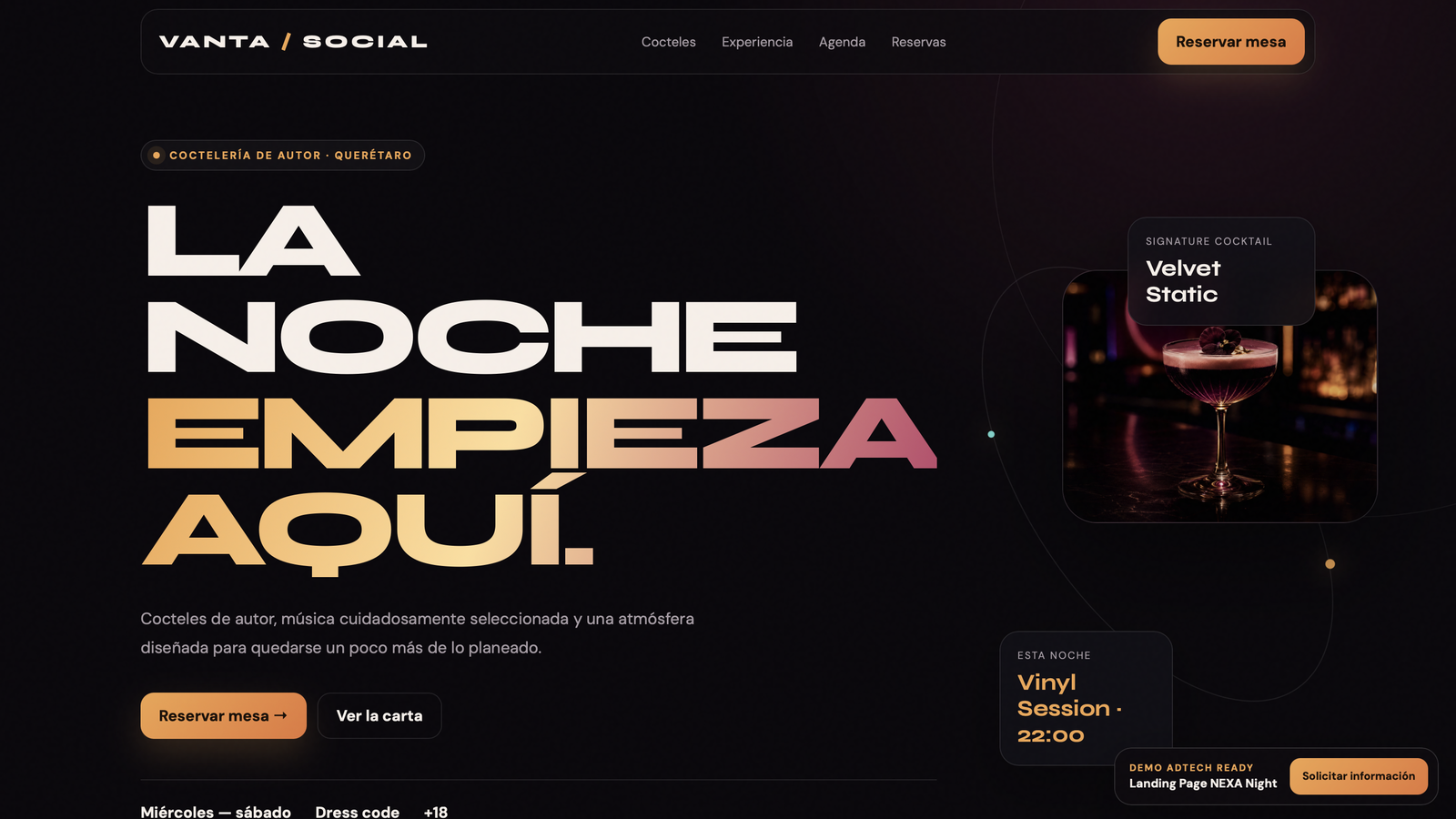 NEXA Night - Vanta captura 1